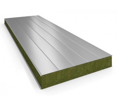 Стеновая сэндвич-панель с минеральной ватой 80х1000 мм